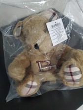 Burberry NEW Vintage Beige Nova Check Plush Teddy Bear
