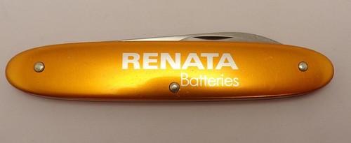 VINTAGE VICTORINOX ORANGE ALOX RENATA SWISS ARMY WATCH TOOL POCKET KNIFE VG-NR!