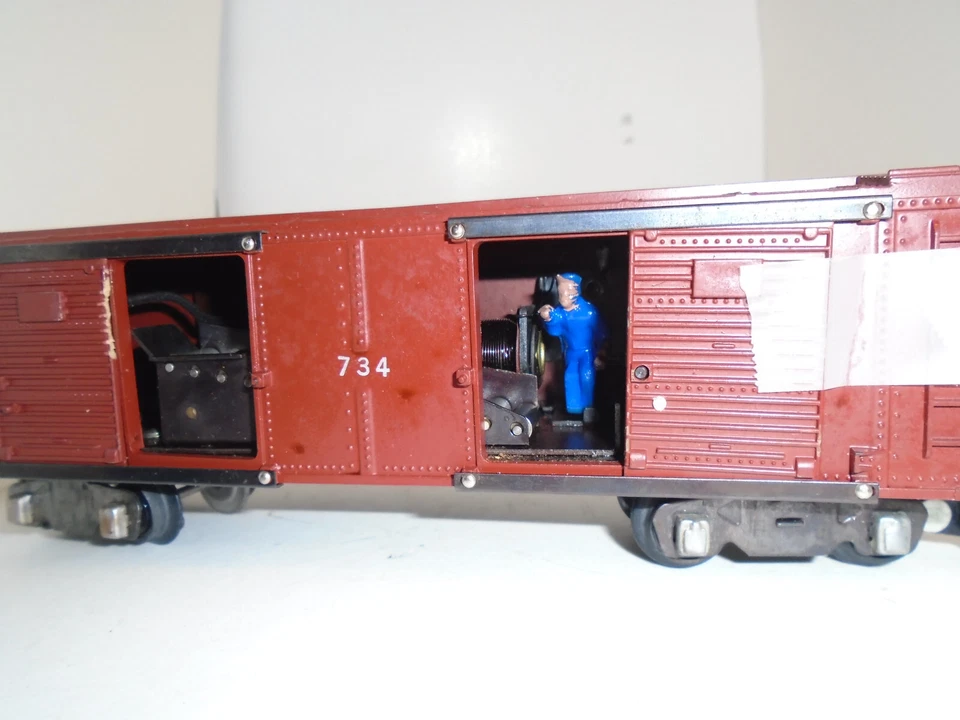 Vintage American Flyer S Gauge Operational Box Car #734 - Image 4 of 4