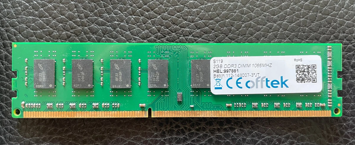 Barrette RAM Transcend DDR1 DIMM 512MB 266MHz - Occasion - Pour Ordinateur Ancien