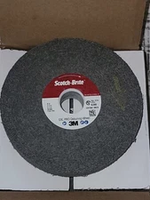 3M Scotch-Brite EXL PRO 6” x 1” x 1" Unitized Deburring Wheel 10S Fine 