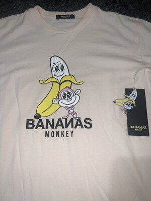 Bananas Monkey T-shirt Pink Youth Size L Or Woman’s Size small New With  Tags Australia
