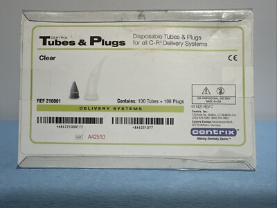 Centrix 210001 Centrix PCR Tubes & Plugs Medium Viscosity Clear 100/Pk