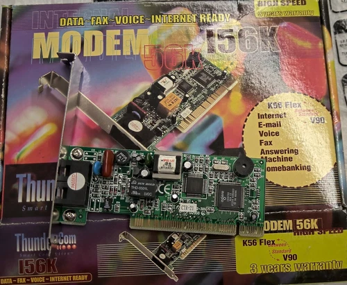 SCHEDA MODEM INTERNO PCI 56K FLEX V90 THUNDERCOM VOICE MODEM/FAX 14400BPS