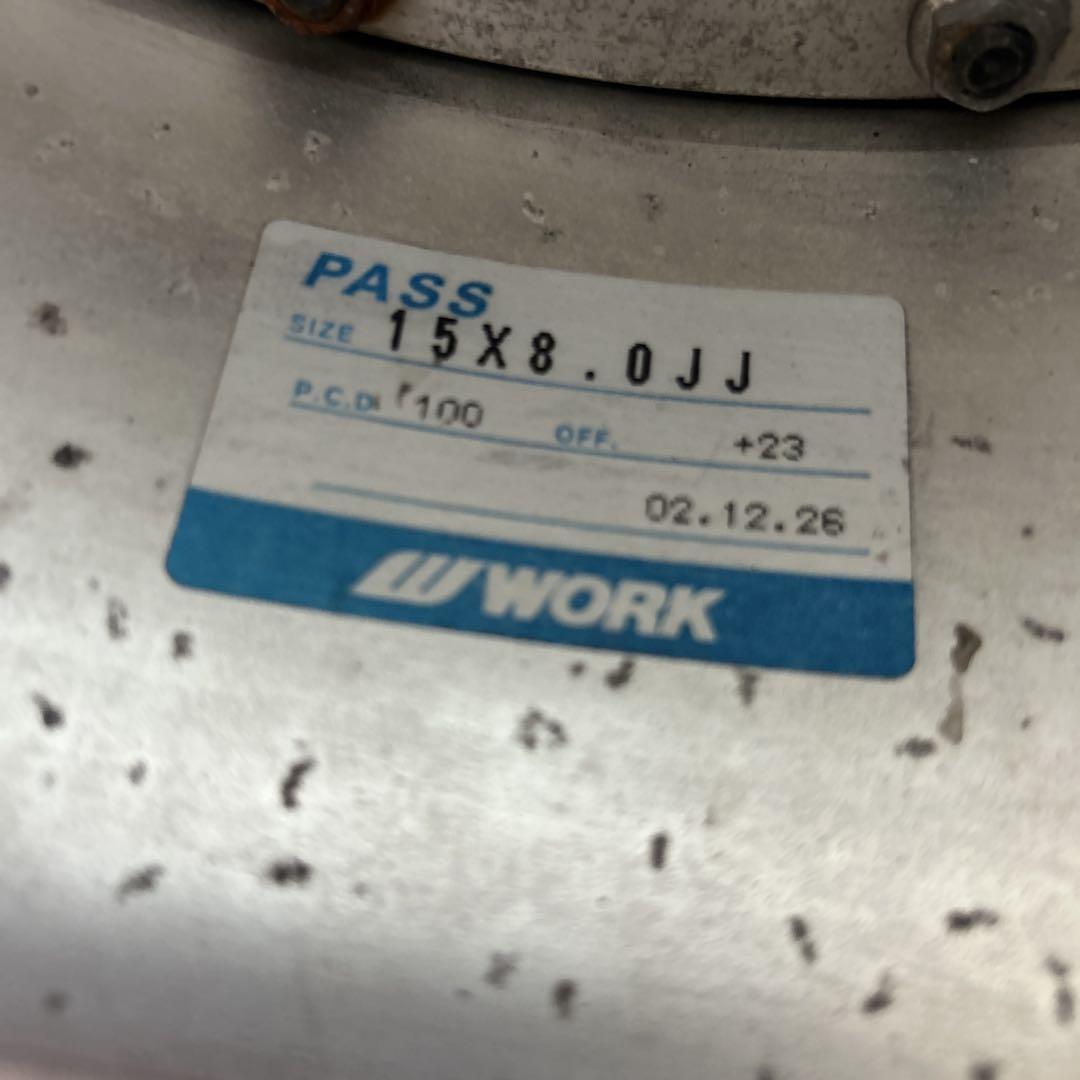 JDM WORK EQUIP01 EQUIP 15in8J+23 PCD100-4H 2Book No Tires | eBay JDM WORK EQUIP01 EQUIP 15in8J+23 PCD100-4H 2Book No Tires | eBay