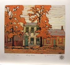 Lawren HARRIS " Early Houses " Limited Edition art print MINT Group of Seven
