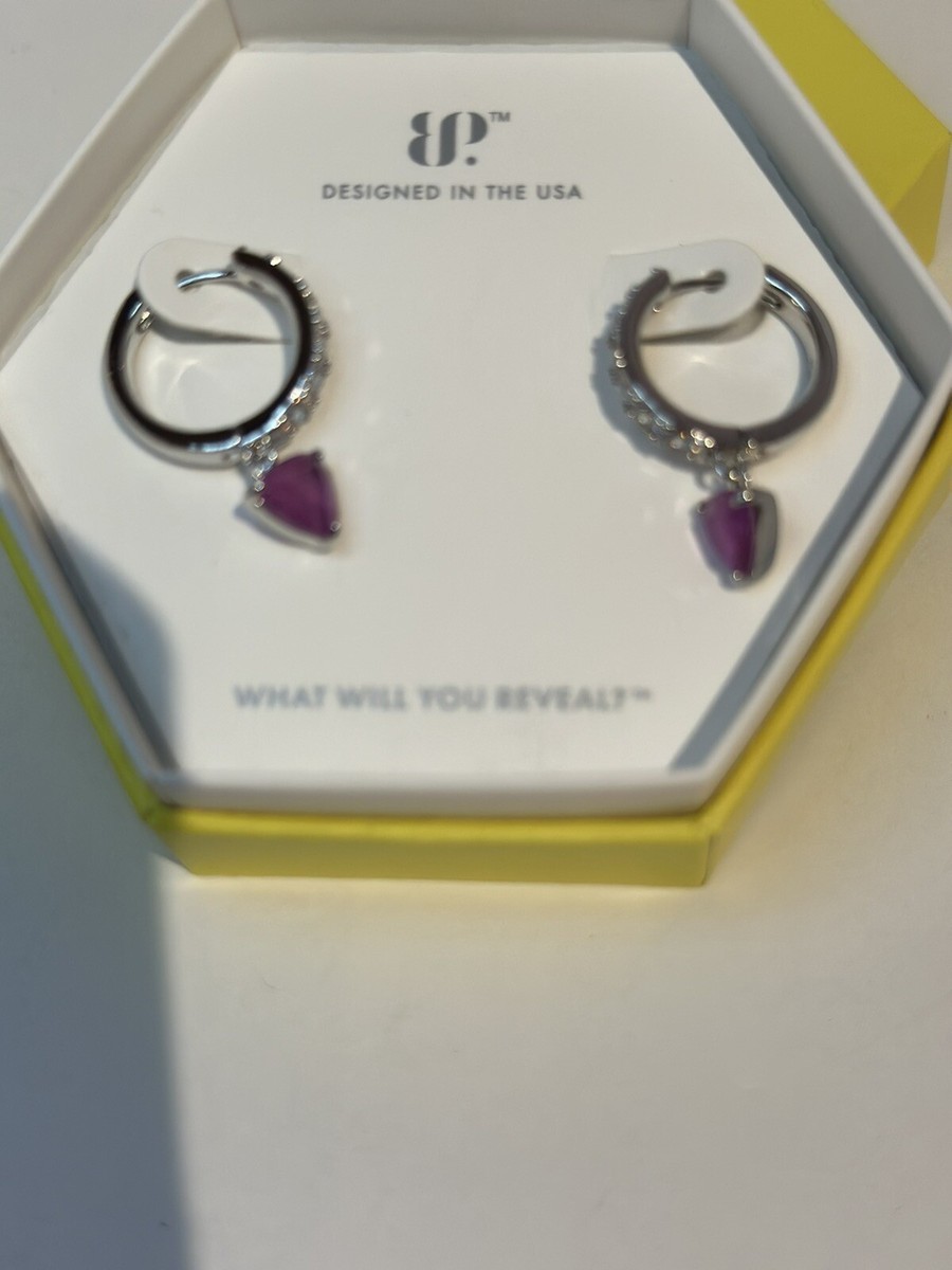 ◇Monday Edition◇ Water Bomb Earrings Bomb Party Earrings RBP5855 Hoops Genuine Quartz Infused
