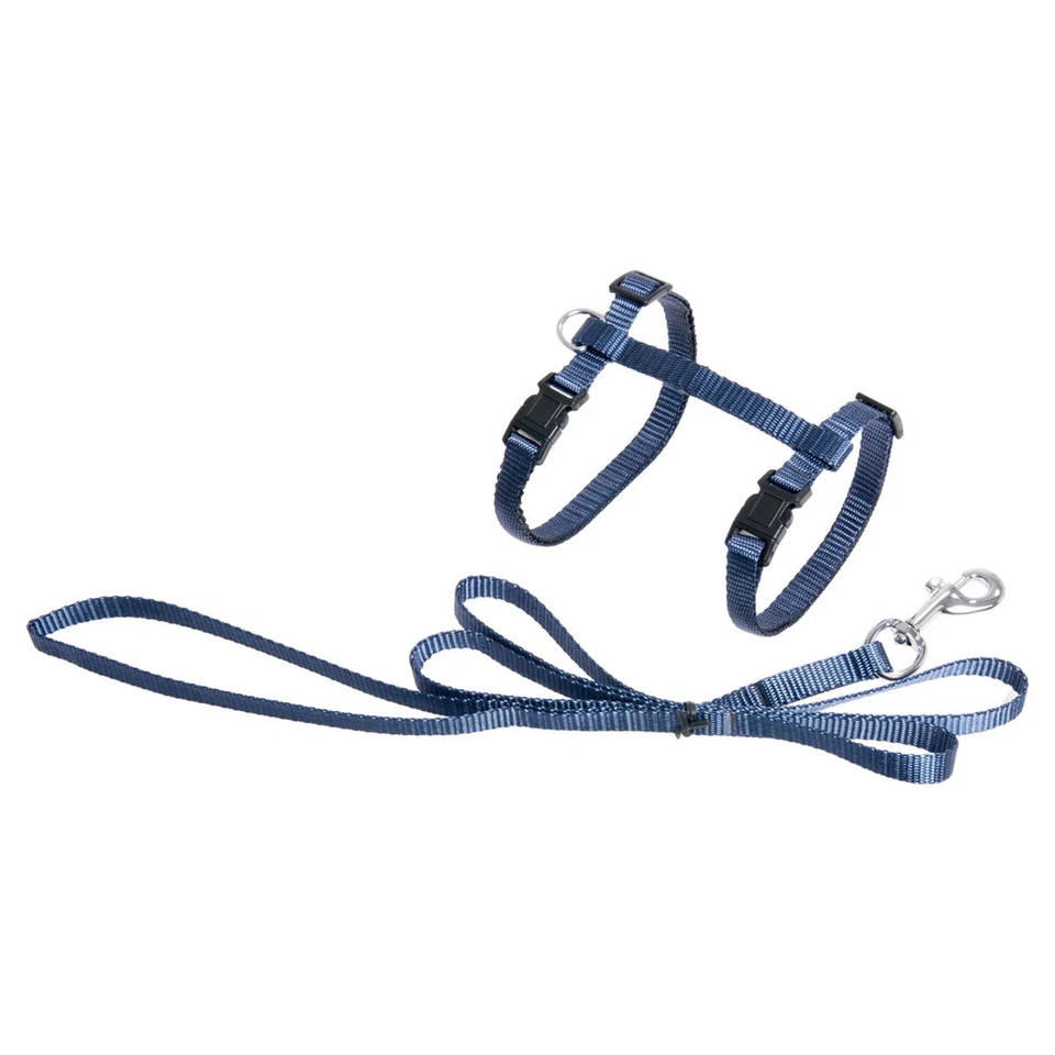 Karlie Katzengeschirr Leine Sportiv Plus dunkelblau verstellbar 110 cm