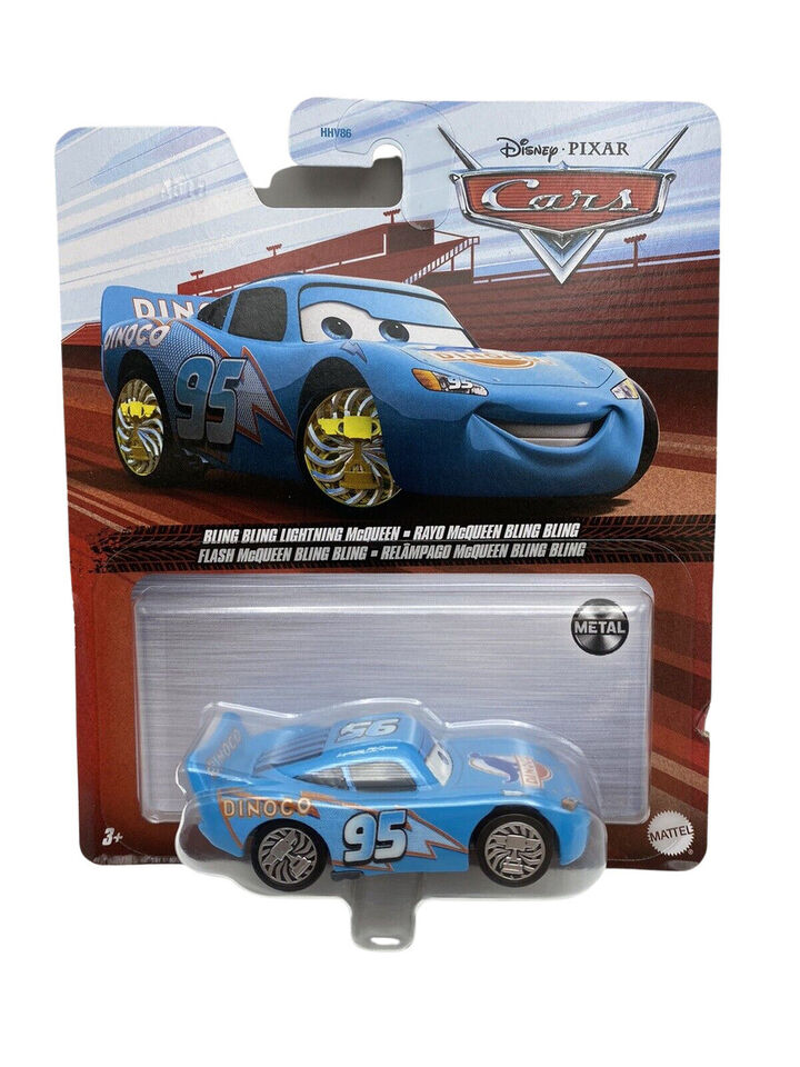 Mattel Disney Cars Bling Bling Lightning McQueen Dinoco Piston Cup Racer  (2022 Thailand Variant) 