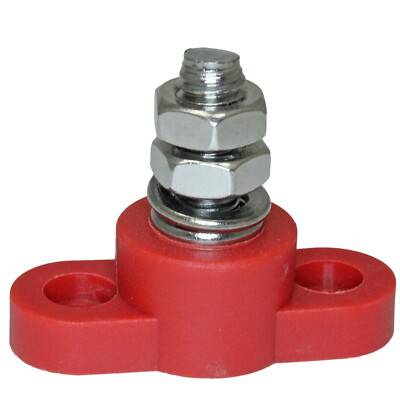 RED positive Insulated BATTERY POWER JUNCTION POST block 3/8 X 16 HOT STREET ROD