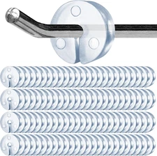 Peg Hook Stoppers for 1/4 Pegboard Hooks & Slatwalls, Clear round Rubber Invento