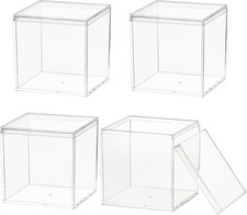 Clear Acrylic Storage Cube Boxes