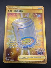 Pokémon Go Gold Holo Egg Incubator Card TCG Secret Rare 087/078