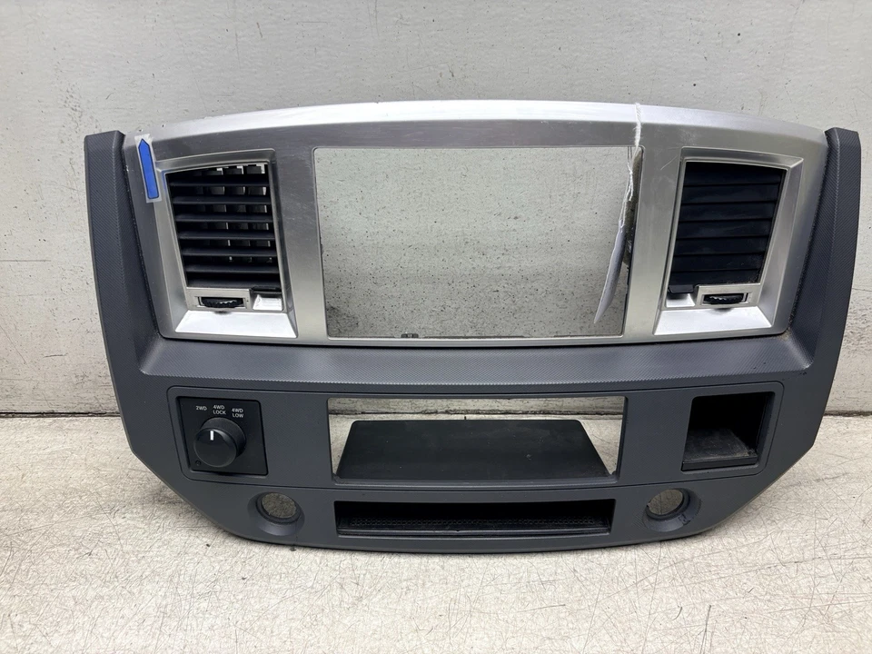 ***06-09 Dodge Ram 1500 2500 3500 tablero bisel doble din radio clima J370 Foto 2 de 4