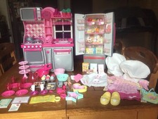 Our Generation 18 Doll Gourmet Kitchen Play Food Fridge Set, American Girl