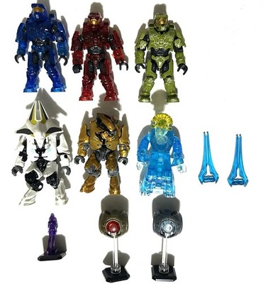 Lot of  Halo Mega Bloks Construx UNSC Minifigures 20th Thel Counselor Spartans