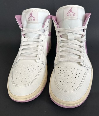 Nike Air Jordan 1 Mid in Sail / Orchid / Muslin colorway BQ6472-162 Womams