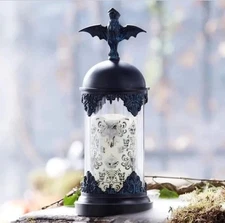 The Haunted Mansion Light-Up Hurricane Candle Set Color Changing Disney Parks