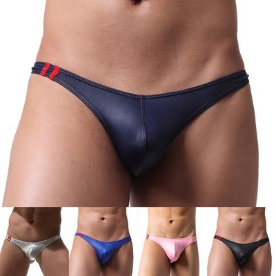 Herren Atmungsaktiv G Strings Niedrige Taille Unterhose Weich Bequem Penisse Tas
