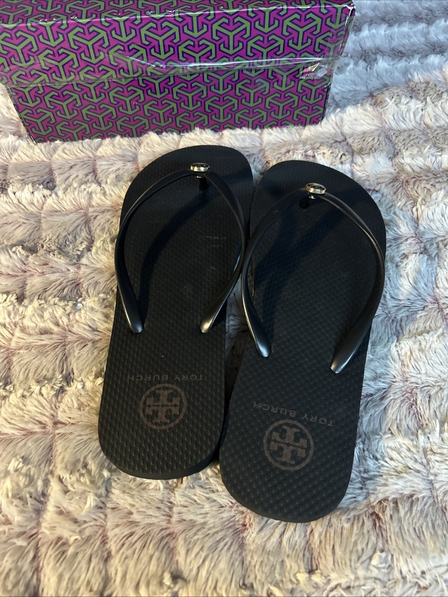 Tory Burch Womens Black Flip Flop Size 5 | eBay