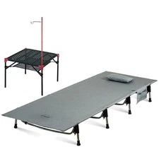 iClimb 1 Super Easy Assemble Cot and 1 Hollow Out Extendable Table with Hange...