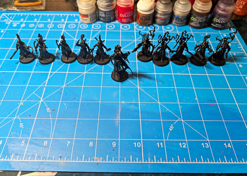 Games Workshop Warhammer 40K Drukhari Combat Patrol Assembled Primed