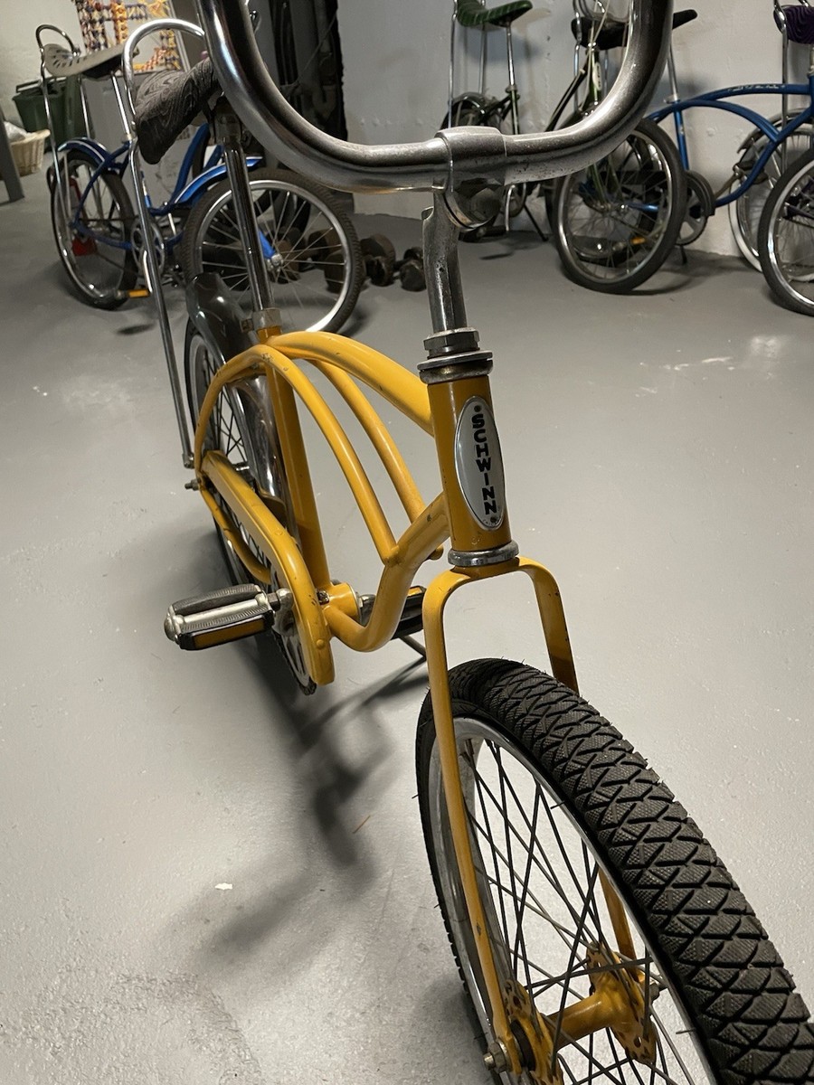 Schwinn Sting-Ray Vintage Yellow 20 in Cruiser Bike Steel Frame