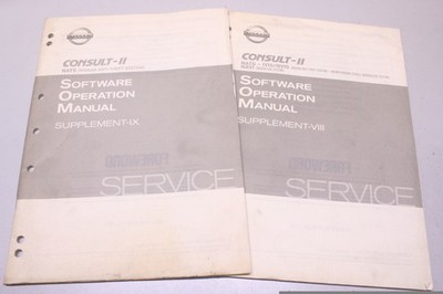 2x CONSULT-II NISSAN NATS  Service Handbuch Werkstatthandbuch  OP6S0NS8A0