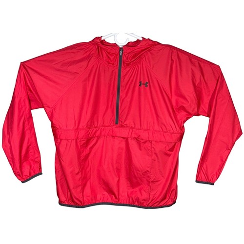 Under Armour Youth Size XL Kids Pink HeatGear Pullover Lightweight Jacket Hooded - Picture 2 of 13