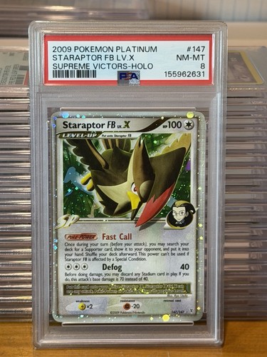 Staraptor FB LV.X graded PSA 8 for sale on eBay