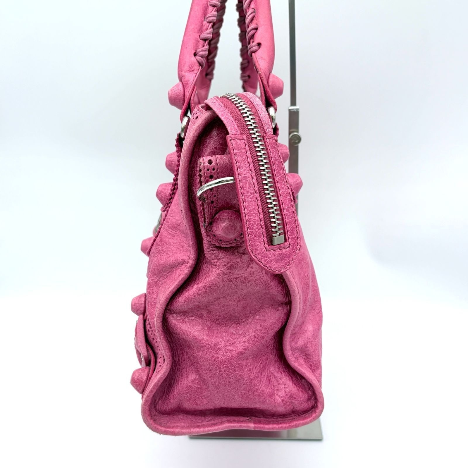 Balenciaga Giant City Bag Pink Leather Handbag 204529 thumbnail 8