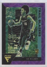 2020-21 Panini Flux Rookies FOTL Purple Scope Prizm 15/18 CJ Elleby #244 3nn