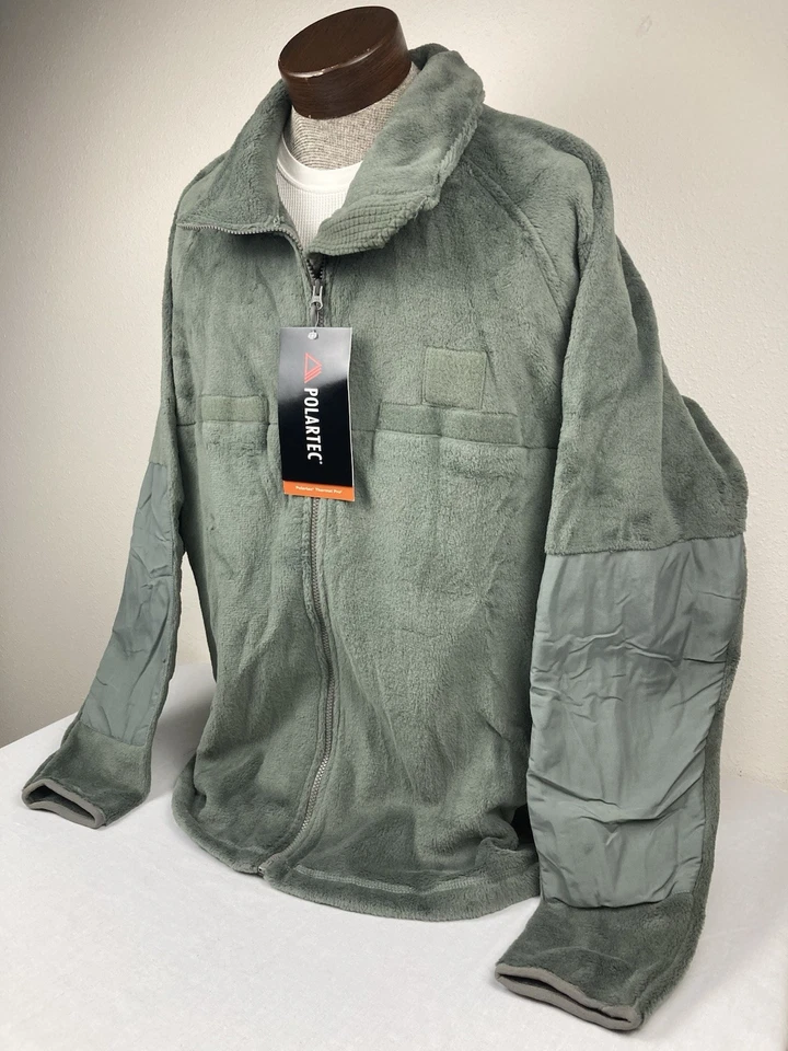 POLARTEC THERMAL PRO LAYER III FLEECE JACKET GREEN FULLZIP MENS XL LONG TALL NEW - Image 4 of 4