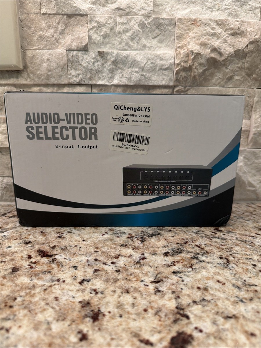 8 Ports AV Audio Video 8in Out AV Composite Switch Box | eBay