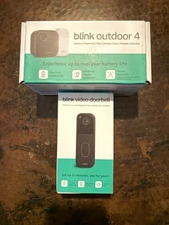 Blink Outdoor 4 Wireless Smart Security System video Doorbell Camera & Sync