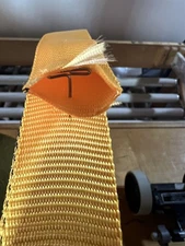 1.25” Inch Honeywell Yellow Nylon Tubular Webbing 8500# Heavy Duty 5 Yard Piece