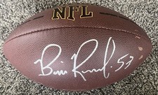 *BILL ROMANOWSKI*SIGNED*AUTOGRAPHED*FOOTBALL*SAN FRANCISCO*49ERS*DENVER*BRONCOS*