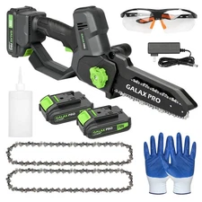 8 Inch Mini Chainsaw with Auto Oiler[2025 Upgraded]Handheld Cordless Electric...