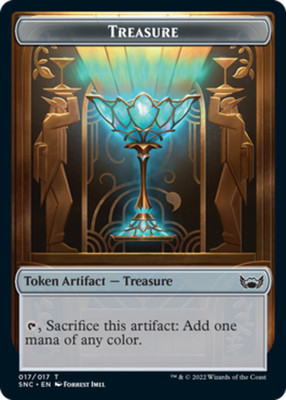 x4 Treasure Token (017) T MTG Streets of New Capenna M/NM, English
