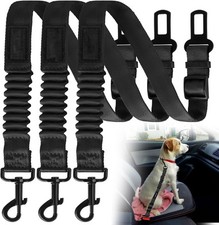 3er Set Einziehbare Auto Hundeleine Verstellbar Sicherheitsgurte für Haustiere