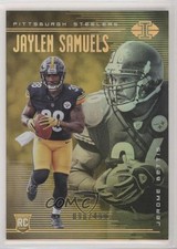 2018 Illusions Trophy Collection Gold /499 Jaylen Samuels Jerome Bettis HOF 4x2