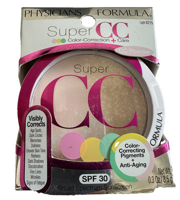 PHYSICIANS FORMULA SUPER CC COLOR CORRECTION + CARE COMPACT POWDER LIGHT 6215