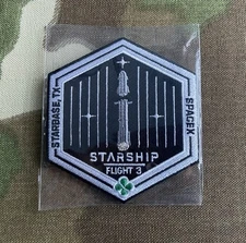 SpaceX Starship Test Flight 3 Mission Patch – Super Heavy, Starbase TX