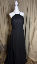Hayley Paige Formal Dress S17-J27, Size 10, Black