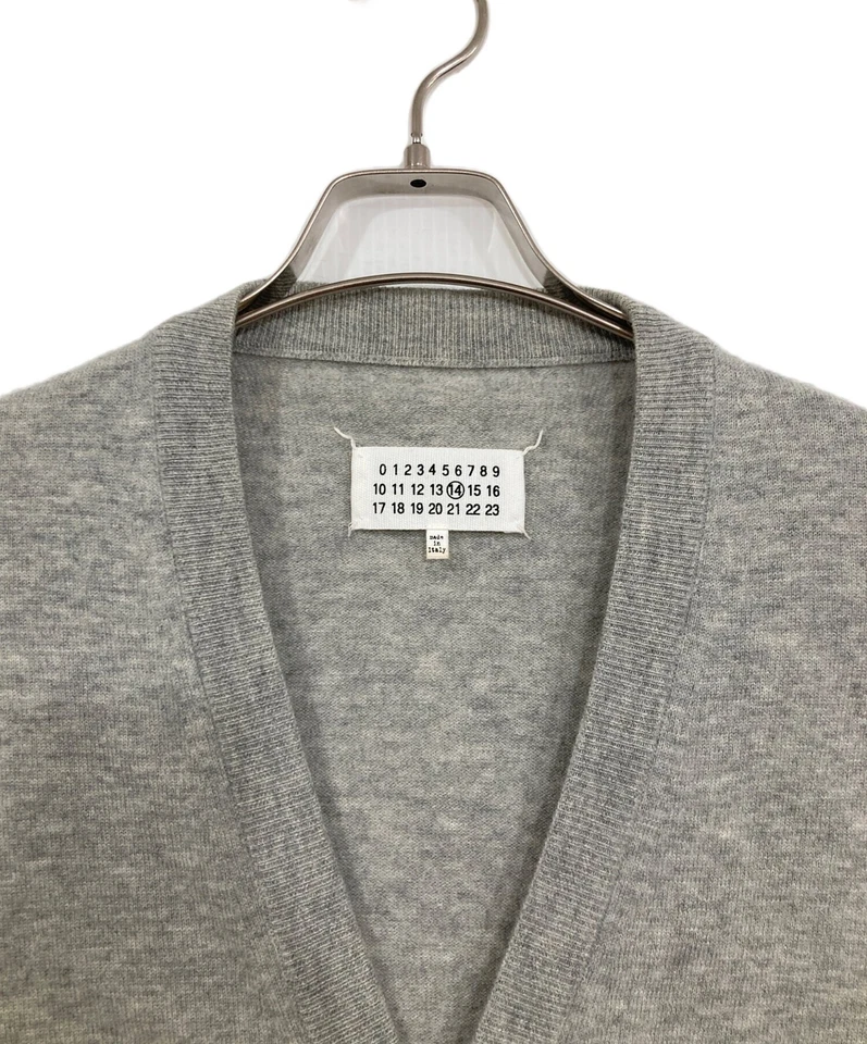 Cárdigan con parche en el codo gris Maison Margiela talla M - Imagen 4 de 4