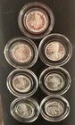 New ListingLot of 7 Walking Liberty 1/10 oz Silver Rounds .999 Fine In Capsules 0.7oz Total