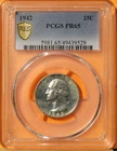 1942 Washington Silver Quarter PCGS PR65 Proof, Original Surfaces!