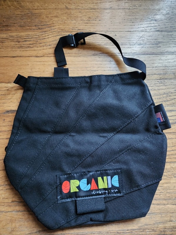 Organic Climbing Lunch Bag Chalk Bucket New Black 11x10x7 