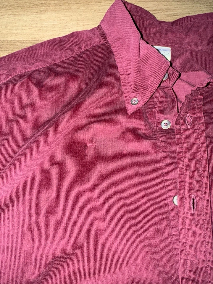 Veludo Brooks Brothers OCBD Regent grande EUA - Imagem 3 de 4