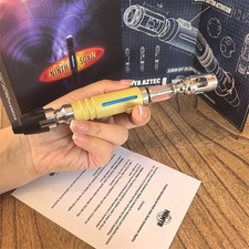 US SHIP NAWYA Doctor Who 9th Metal Sonic Screwdriver LED Scalable Prop Replica